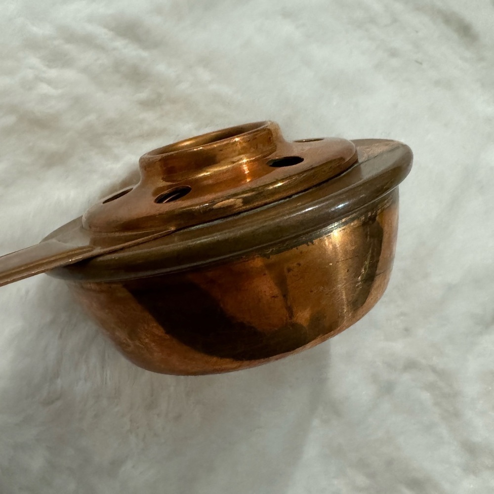 Perk Copper Swiss Made Fesk Alcohol Fondue Pot Burner Warmer 70’s MCM Vintage - Picture 3 of 11